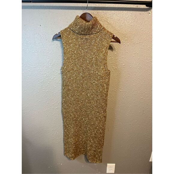 Anthropologie Women’s Brown Flowy Maxi Knit Tunic Sweater Sleeveless Size XS - Picture 5 of 5